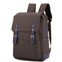 Wear-resistant student bag canvas school backpack cheap waterproof laptop backpack
