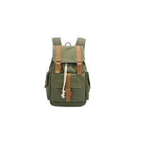 Canvas drawstring famous brand computer backpack
