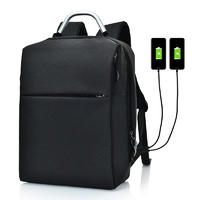 Black/Gray/Red nylon Waterproof Laptop Backpack