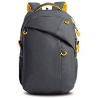 Leisure Grey Polyester College Laptop Backpack