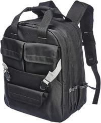 Durable Black Color Tool Bag Backpack With Adjustable Pouch