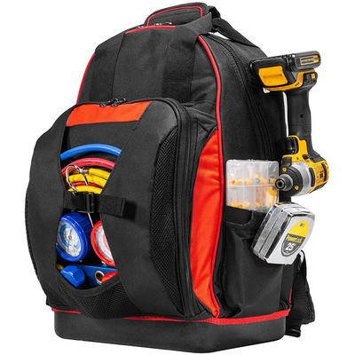 Multi-Purpose Tool Backpack Wide Mouth 38-Pockets Bag Comfortable Padded Strap