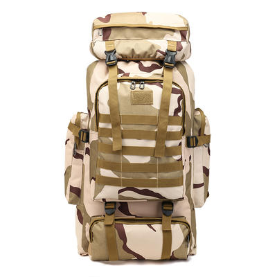 Custom logo promotion waterproof back pack outdoor climbing hiking 80l  bag mountaineering tactical military backpack