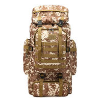 70L army professional tactical military travel waterproof outdoors camping hiking backpack